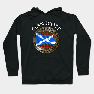 Clan Scott Crest & Tartan Knot Hoodie